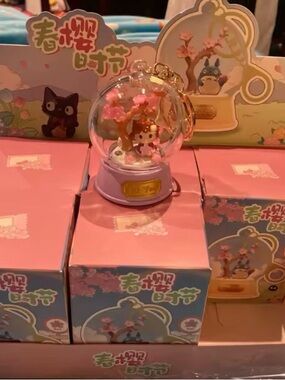Keychains blind boxes cherry blossom anime